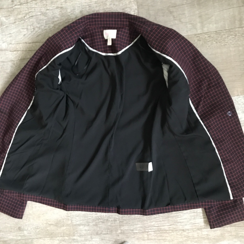 Riley & Rae Reid Mini-Checkered Blazer - Picture 5 of 13